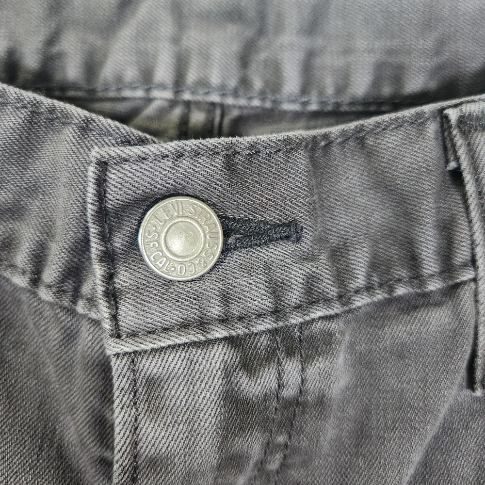 Vintage 514 Levi's Gray Relaxed Fit Jeans Straight Leg 100% Cotton - Picture 2 of 10